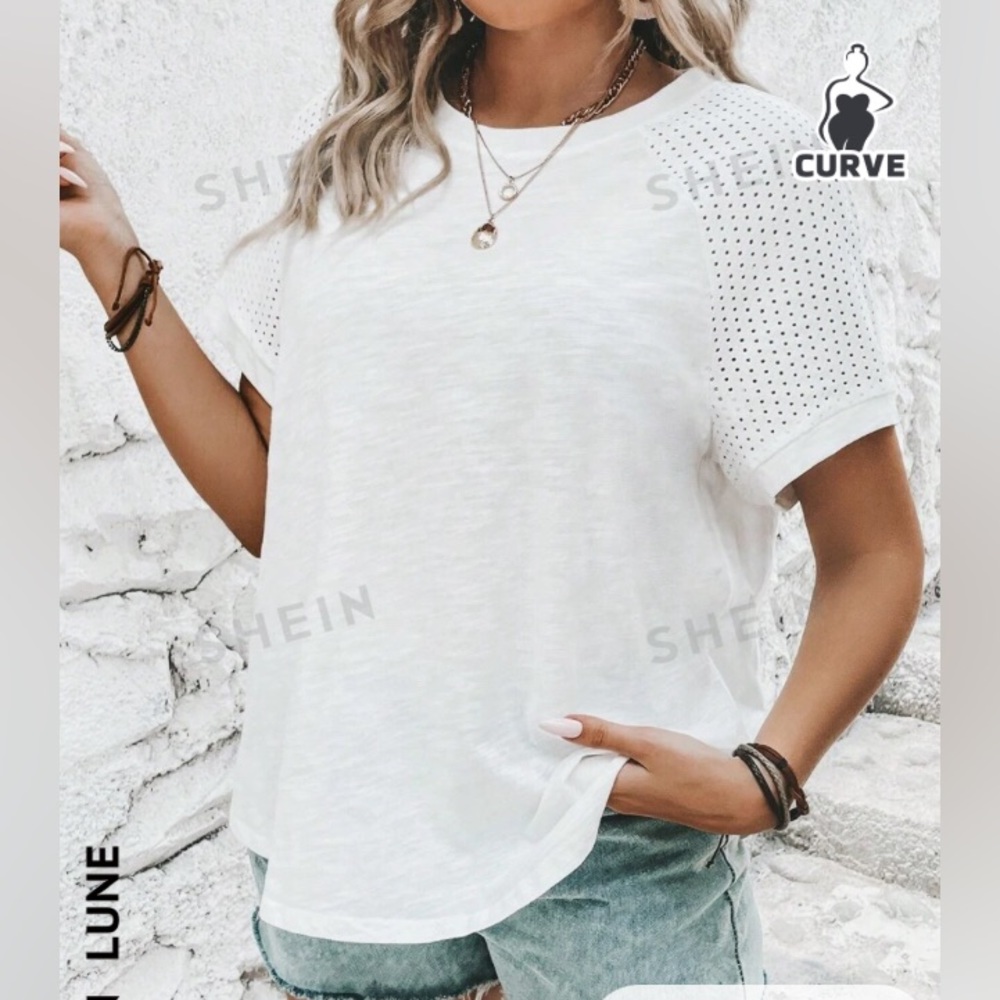 Shein Plus Raglan Sleeve Tee - NWOT